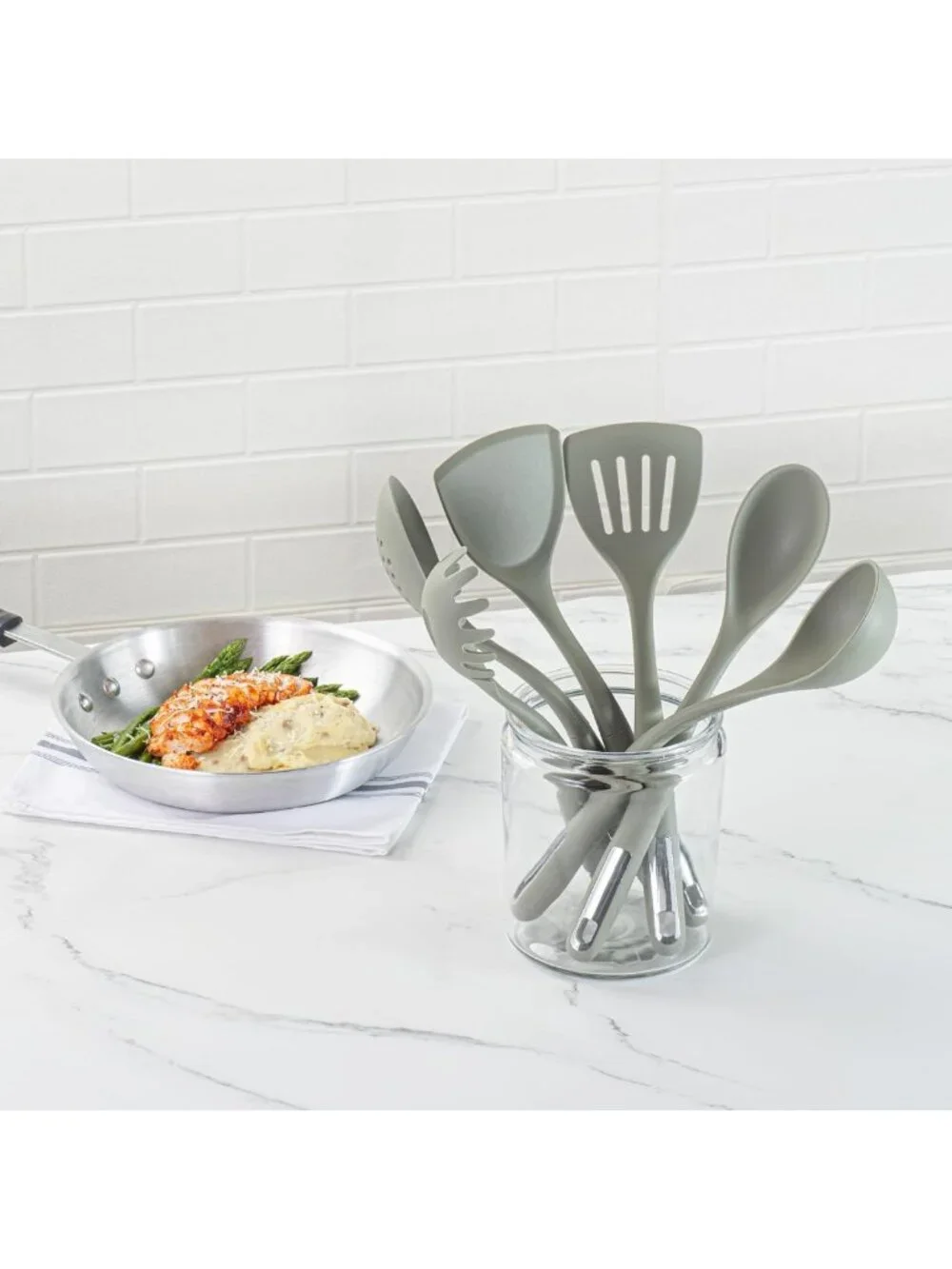 6-Piece Silicone Utensil Set - Non-Slip, Heat-Resistant Kitchen Tools, Durable